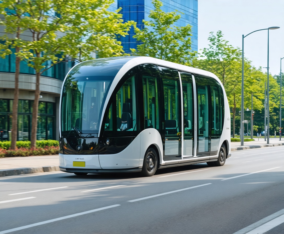 Autonomous electric shuttle in a smart city setting